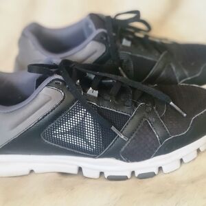 Reebok Black and Gray Athletic Shoes